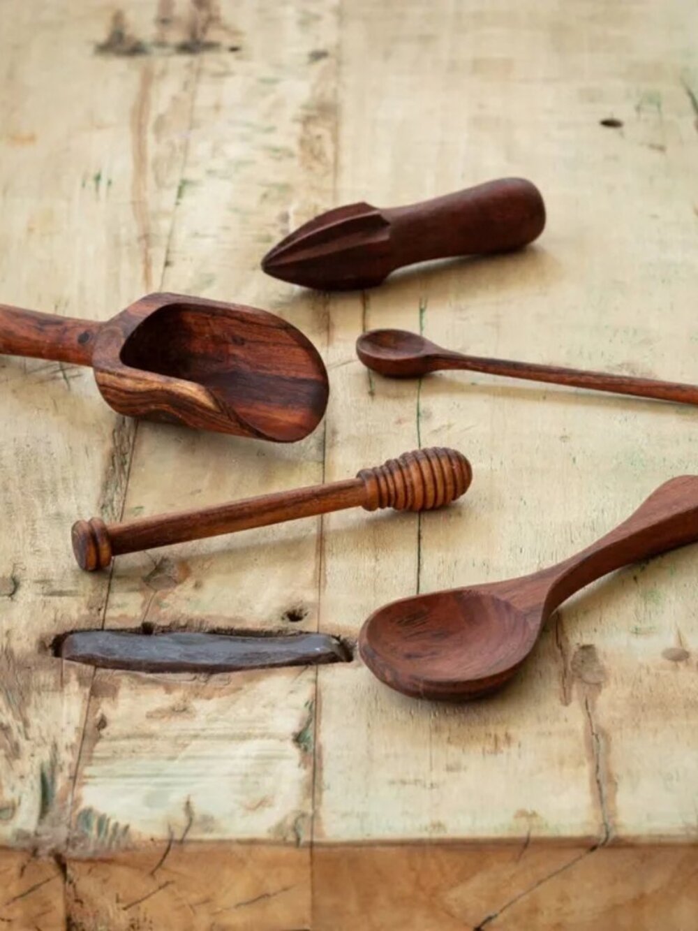 Collected Wooden Utensils, Set of 5 NEW